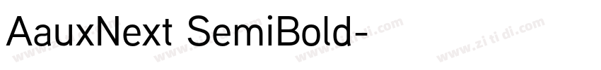AauxNext SemiBold字体转换